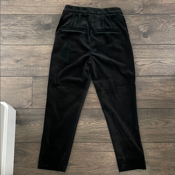 Express Black Velour/Velvet Ankle Trousers - Picture 7 of 7